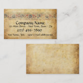 ヴィンテージの中世原稿旗 名刺 (正面/裏面)