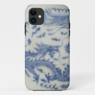 ヴィンテージの中国のなドラゴンのモナコの青の中国趣味 iPhone 11 ケース