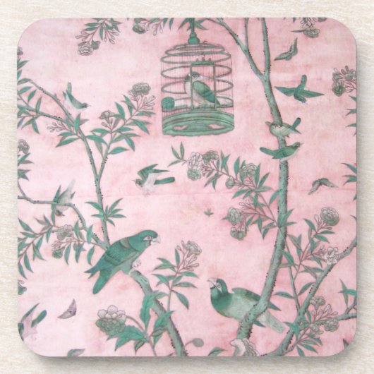 ヴィンテージの中国のな花の飲料用コースターセット コースター (正面)