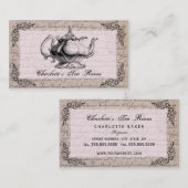 ヴィンテージの中国のティーポットの茶部屋の名刺 名刺 (正面/裏面)