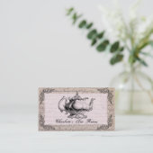 ヴィンテージの中国のティーポットの茶部屋の名刺 名刺 (スタンド正面)