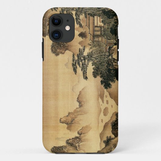 ヴィンテージの中国人のSumi-eの絵画の景色の景色 Case-Mate iPhoneケース (裏面)