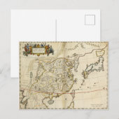 ヴィンテージの中国地図 | 1662 ポストカード (正面/裏面)
