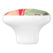 ヴィンテージの中国趣味PBNのノブ セラミックノブ (側面)