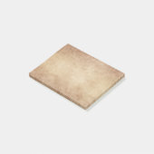 ヴィンテージの中立ブラウンタンの羊皮紙のアンティークの紙 ポストイット (アングル)