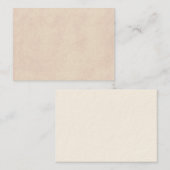 ヴィンテージの中立羊皮紙の古いペーパーテンプレートのブランク 名刺 (正面/裏面)