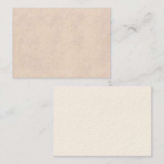 ヴィンテージの中立羊皮紙の古いペーパーテンプレートのブランク 名刺 (正面/裏面)