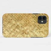 ヴィンテージの中間の五十年代の金ゴールドの質 Case-Mate iPhoneケース (裏面(横))