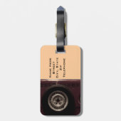 ヴィンテージの乗車の荷物のラベル ラゲッジタグ (裏面縦)