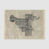 ヴィンテージの乗馬のサドル辞書の芸術 薄葉紙 (正面)