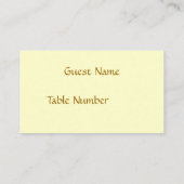 ヴィンテージの乗馬の馬のプレイスカードのプロフィールカード プレイスカード (裏面)