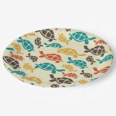 ヴィンテージの亀の漫画 ペーパープレート (アングル)