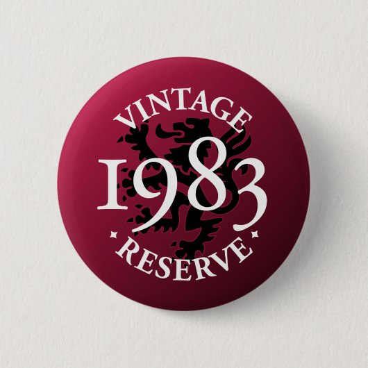 ヴィンテージの予備の1983年のPinbackボタン 缶バッジ (正面)