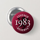ヴィンテージの予備の1983年のPinbackボタン 缶バッジ (正面&裏面)