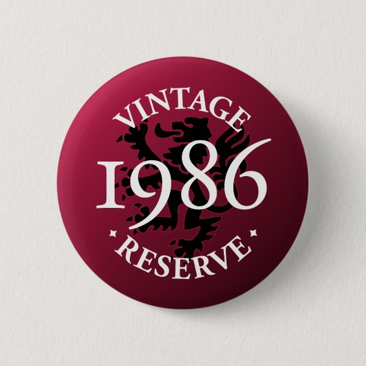 ヴィンテージの予備の1986年のPinbackボタン 缶バッジ (正面)