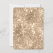 ヴィンテージの二重ハートのシャンペンの結婚式招待状 招待状 (裏面)