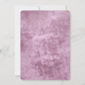 ヴィンテージの二重ハートの紫色の結婚式招待状 招待状 (裏面)