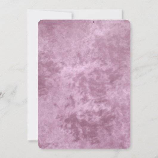 ヴィンテージの二重ハートの紫色の結婚式招待状 招待状 (裏面)