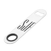 ヴィンテージの二重様式化された上がりました スピード栓抜き (裏面アングル)