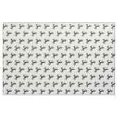 ヴィンテージの五十年代の幸せで黒いプードル ファブリック (ヤード)