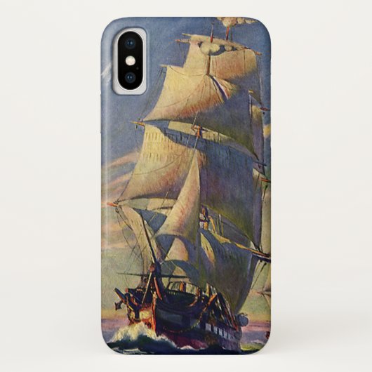 ヴィンテージの交通、海洋のクリッパー船 Case-Mate iPhoneケース (裏面)