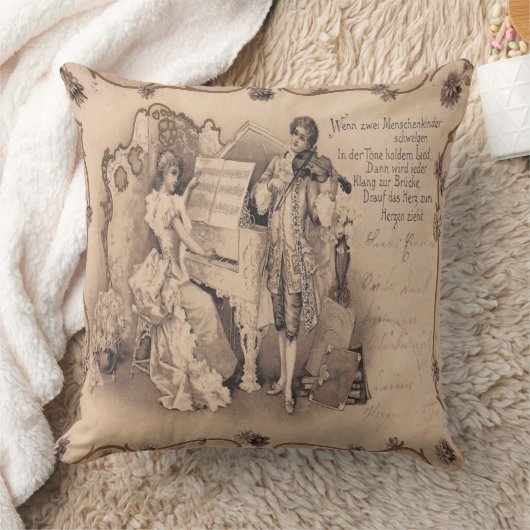 ヴィンテージの交響曲の装飾的な枕 クッション (ブランケット)