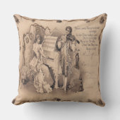 ヴィンテージの交響曲の装飾的な枕 クッション (正面)