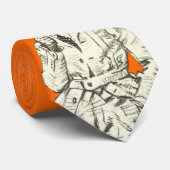 ヴィンテージの人のファッションのオレンジ管の煙の衣類 ネクタイ (ロール)