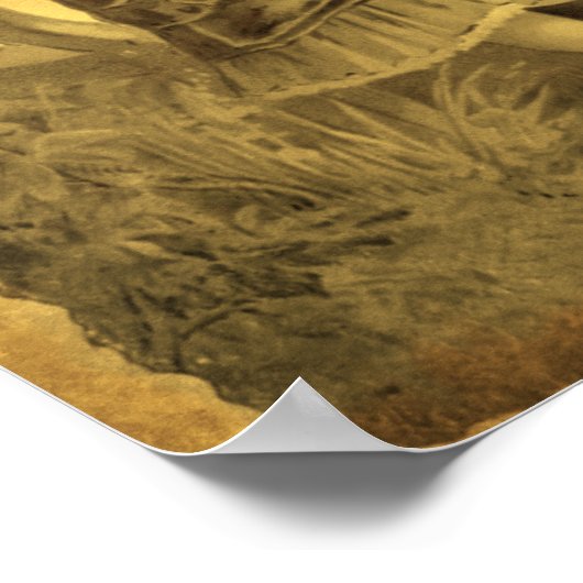 ヴィンテージの人形を歳にした少女 ポスター (角)