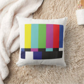 ヴィンテージの人種差別TV信号のテストパターン クッション (ブランケット)