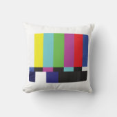 ヴィンテージの人種差別TV信号のテストパターン クッション (正面)