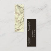 ヴィンテージの人間の解剖学のAnterolateralのスカルの区分 スキニー名刺 (正面/裏面)