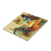 ヴィンテージの人魚のタイル タイル (側面)