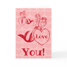 ヴィンテージの人魚のバレンタインデー