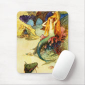 ヴィンテージの人魚のマウスパッド マウスパッド (マウス)