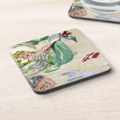 ヴィンテージの人魚の商品 コースター (左側)