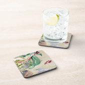 ヴィンテージの人魚の商品 コースター (右側)