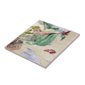 ヴィンテージの人魚の商品 タイル (側面)