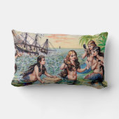 ヴィンテージの人魚海 ランバークッション (裏面)