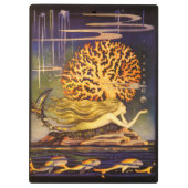 ヴィンテージの人魚 クリップボード (裏面)