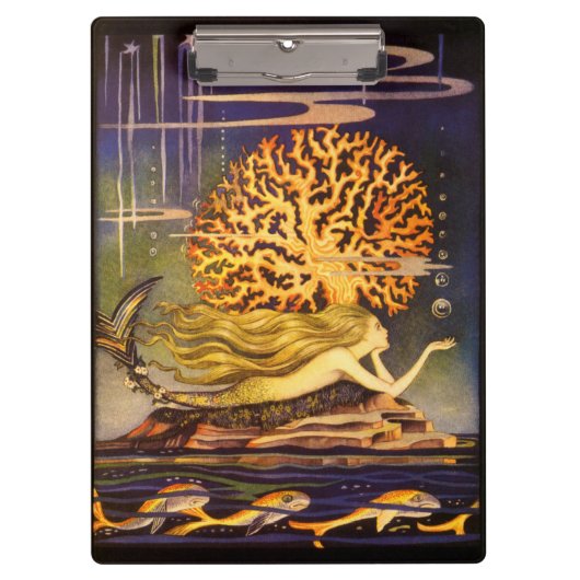 ヴィンテージの人魚 クリップボード (正面)