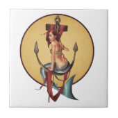 ヴィンテージの人魚 タイル (正面)