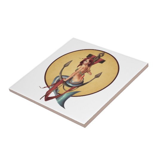 ヴィンテージの人魚 タイル (側面)