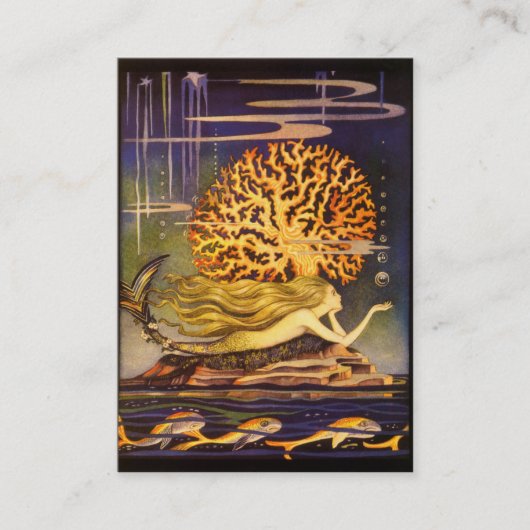 ヴィンテージの人魚 名刺 (正面)