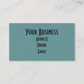 ヴィンテージの人 名刺 (裏面)