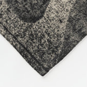 ヴィンテージの仏のヨガの信頼 フリースブランケット (角)