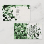 ヴィンテージの仕事の聖書の詩 名刺 (正面/裏面)