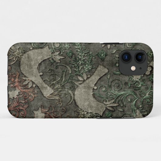 ヴィンテージの仲の良い恋人同士のエンボスのプリントの場合のiPhone 5 Case-Mate iPhoneケース (裏面(横))