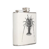 ヴィンテージの伊勢エビのパーソナライズなテンプレート フラスク (右)