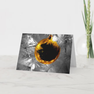 ヴィンテージの休日のオーナメントの球の金ゴールド シーズンカード